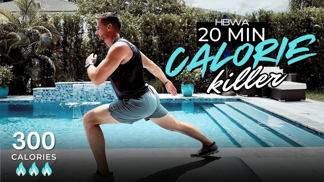 20 Min Calorie Burning HIIT Workout - Total Body Cardio At Home | No ...