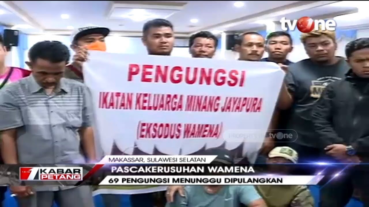tv one live streaming free Kondisi Pengungsi Kerusuhan Wamena di Makassar