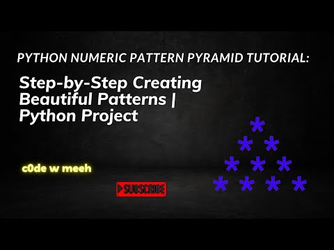python Numeric pattern pyramid tutorial | step-by-step python project ...