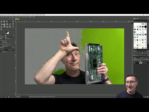 Remove Green Screen Background using GIMP