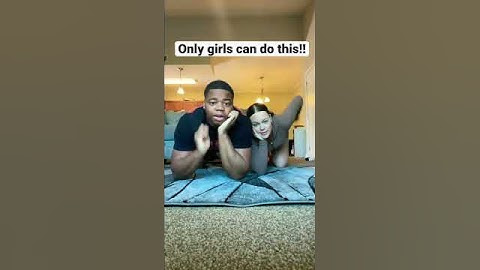 Apparently only girls can do this!! #shorts