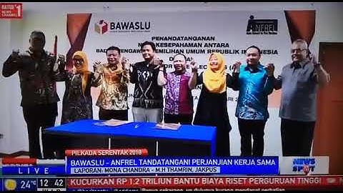 Bawaslu sign MoU with ANFREL more cooperation promote democratic election