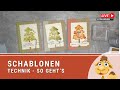 Tipps zur Schablone | Wald im Herbst und Sommer