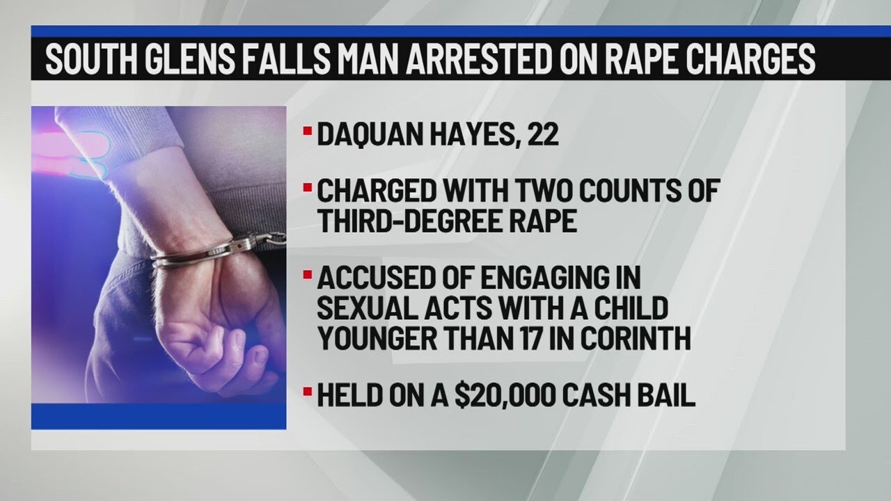 South Glens Falls man arrested on rape charges - YouTube