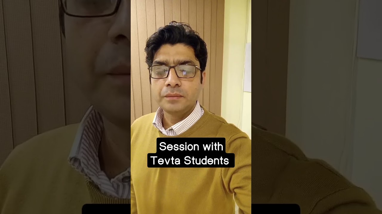 An awareness session with Tevta Students 