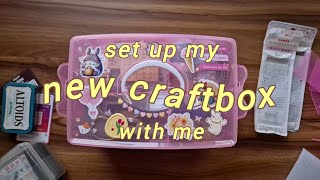 new craftbox setup | journaling supplies ✨