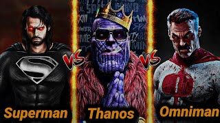 Superman vs Thanos vs Omniman // Thanos vs Superman // in hindi // aj verse 🤨