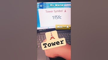 Tips and tricks 🗼Tower symbol in ms word #robintech #computer #msword #tipsntricks #tips #windows