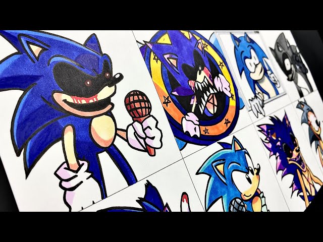 Drawing FNF - Sonic.EXE 3.0 Restored (4.0 FANMADE)