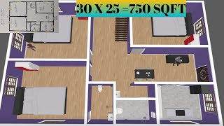25X30 HOME PLAN||3BHK HOUSE DESIGN||GHAR KA NAKSHA||MAKAN