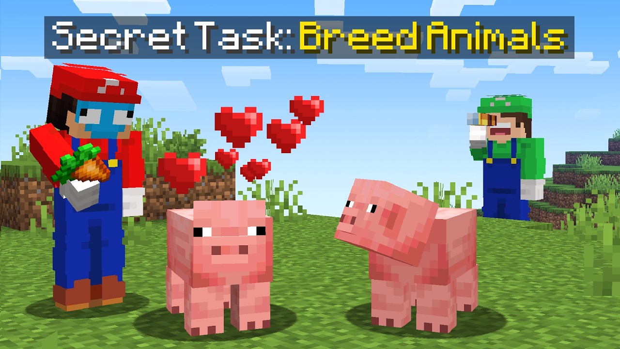 Get Your Secret Task, You Win in Minecraft..