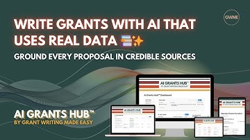 Write Grants with AI That Automatically Uses REAL DATA! #GrantWriting