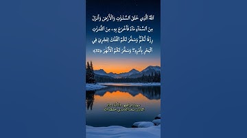 سورة إبراهيم، [الآية: 32] القارئ سعد الغامدي حفظه الله