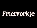Johan bos: frietvorkje