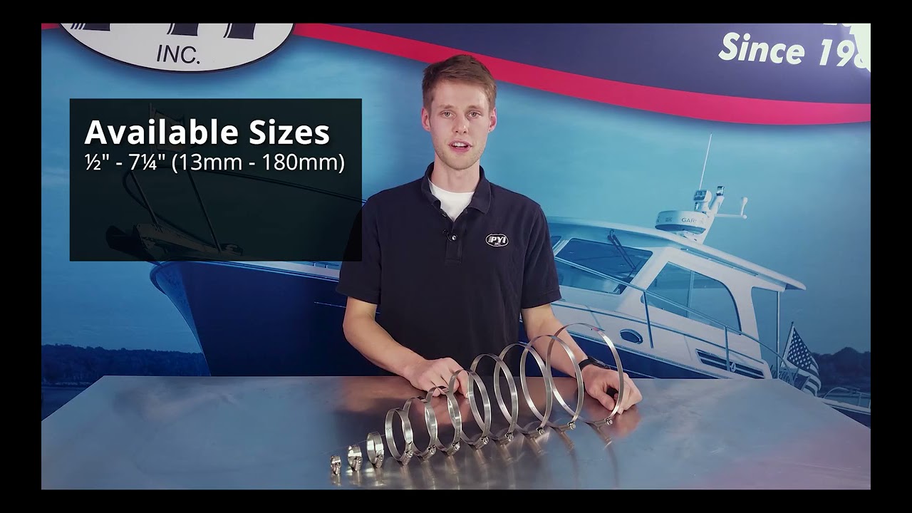 PYI 316L Stainless Steel Hose Clamps YouTube