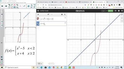 How to Graph a Piecewise function using Desmos