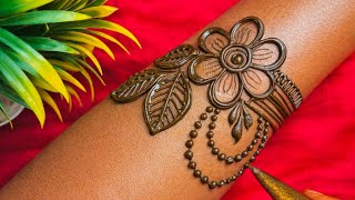 सिर्फ 5 मिनट में मेहंदी लगाना सीखें ।letest Mehndi Design । Arabic Mehndi Design । Anvi Mehandi Arts screenshot 5