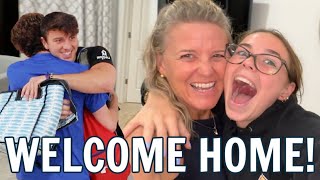 Katie and Brennan Return Home From College for Spring Break