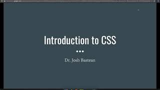 Full Stack Web Developer Course: 2_1 - Intro to CSS