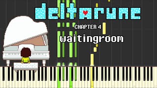 Deltarune Chapter 4 - waitingroom (piano tutorial)