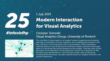 InfoVisFHP Talk #25:  Modern Interaction for Visual Analytics – Christian Tominski