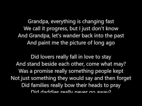 The Judds - Grandpa Tell Me 'Bout The Good Old Days - Lyrics Scrolling