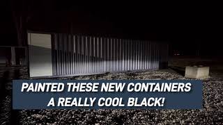 WE PAINTED THESE NEW CONTAINERS A REALLY COOL BLACK COLOR! #shippingcontainer by Simple Shipping Containers  20 views 2 months ago 58 seconds
