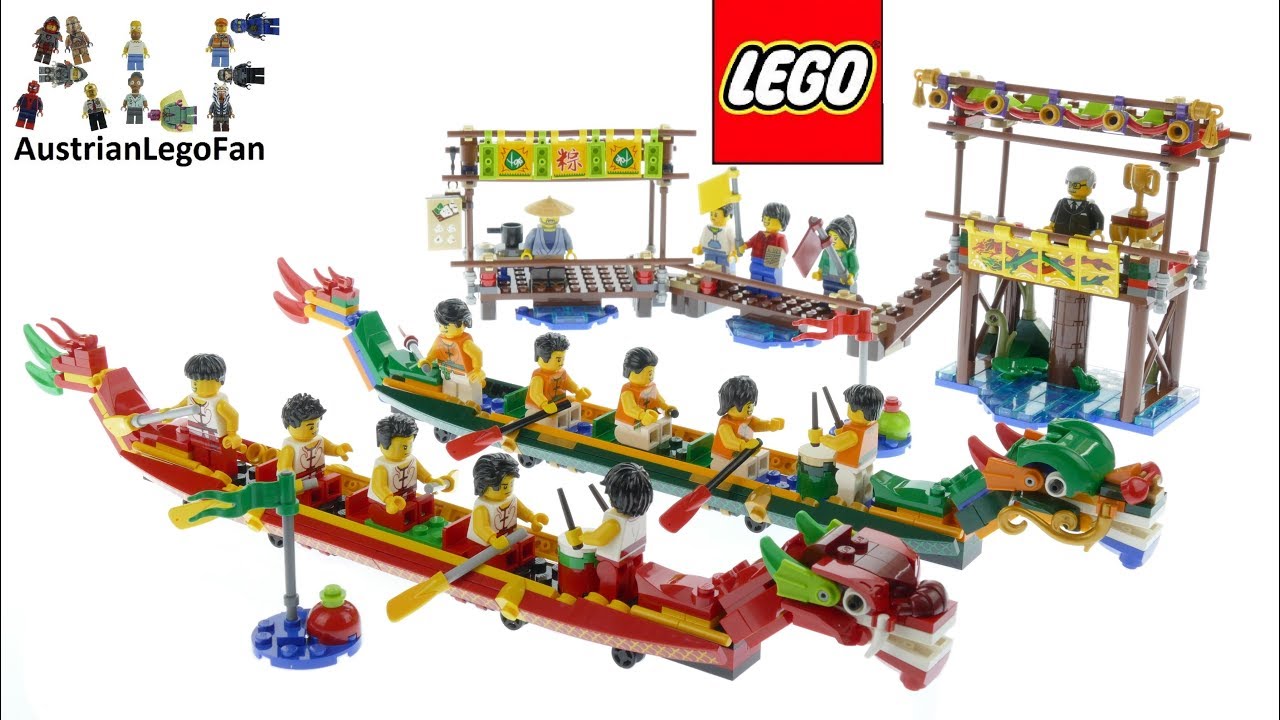 Lego Chinese New Dragon Boat Race - Lego Speed Build - YouTube