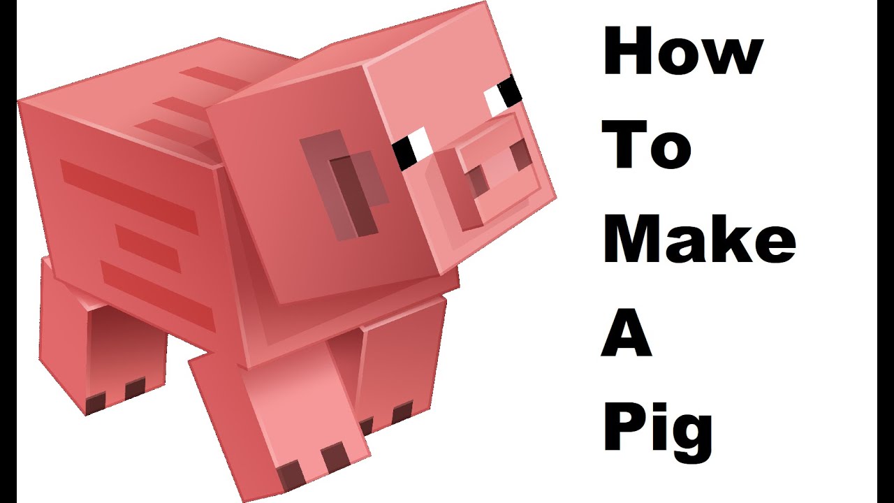 020 - DIY Minecraft - Villager, Pig & TNT Papercraft Model 🙂 😀 