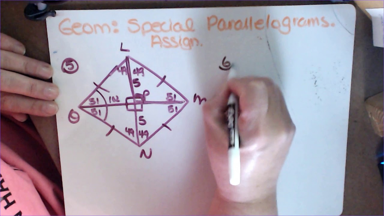 special parallelograms assignment