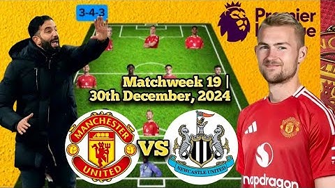 Matthijs de Ligt IN, Ugarte OUT✅ Manchester United's Strongest XI to face Newcastle United #mufc