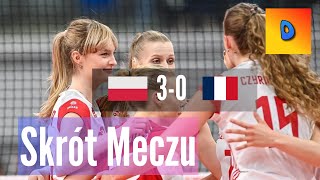 Siatkówka Kobiet Polska vs Francja 3-0 Liga Narodów Skrót Meczu 2024