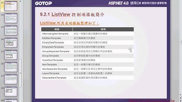 06 ListView控制項簡介Asp net C#教學 吳老師提供)2