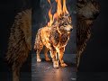 wolf on fire 🔥 #animation #wolf