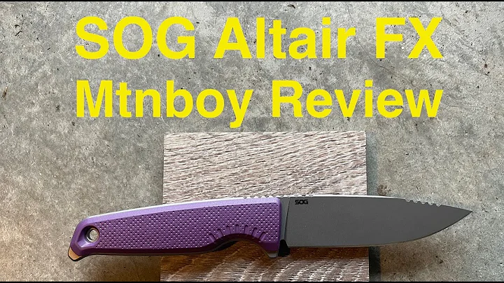 SOG Altair FX Review.  Good knife, disappointing sheath.