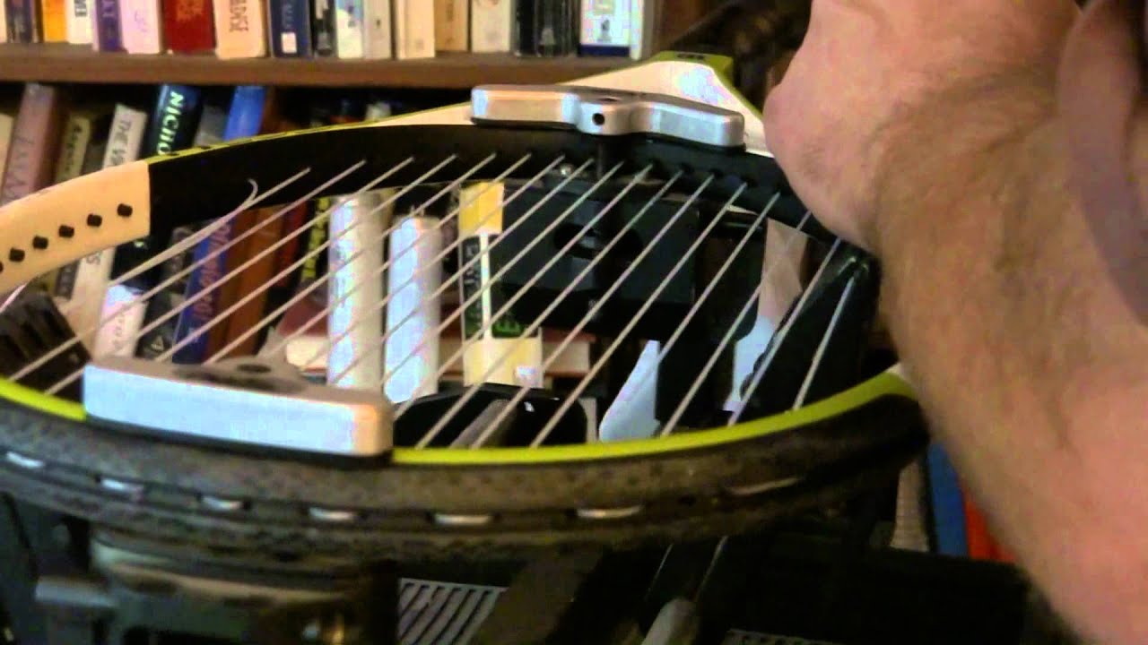 Tennis Racquet Restring - YouTube