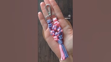 Diy Macrame #knot#macrame#keychain#chaveiro#artesanato