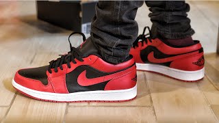 Nike Air Jordan 1 Low Reverse Bred Unboxing And On Foot Review Youtube