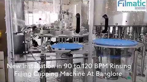 Fully Automatic Rinsing filling Capping Machine For Pet Bottle
