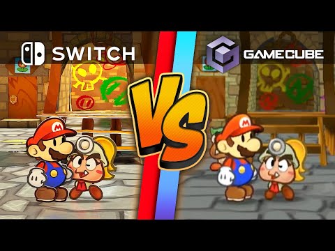 Paper Mario TTYD Remake Graphics Comparison (Switch vs. GCN)