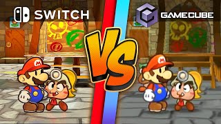 Paper Mario TTYD Remake Graphics Comparison (Switch vs. GCN)