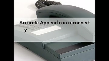 Accurate Append: High Quality Data for Your Business