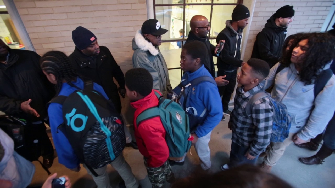 '100 Man encourages students at Foundation Charter Academies