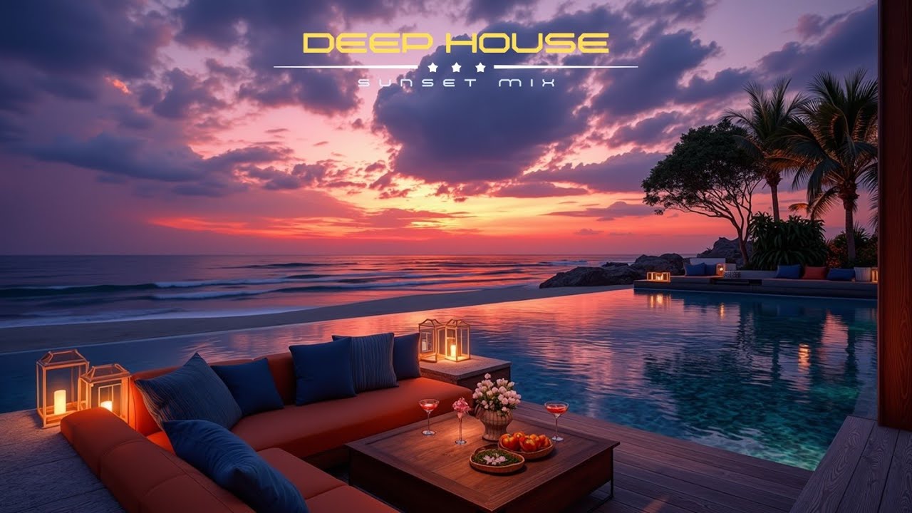 Дип Хаус Закат Микс ~ Тропическая Вилла Вайбс и Чилли Музыка 2025 Мечты о Лаунже с Видом на Океан