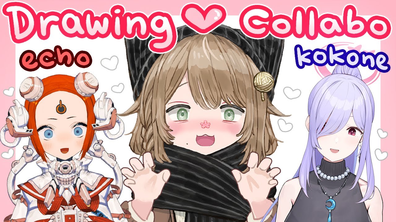 Drawing Colab Drawing collab with GOAT artists @YurikagoKokone @EchoVNU !!🐐🐐 - YouTube