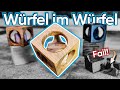 Wenn nicht immer alles klappt! Würfel im Würfel aus Holz selber bauen.