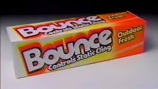 BOUNCE Dryer Sheets "Static Cling"  commercial 1982 Static Cling Commercial