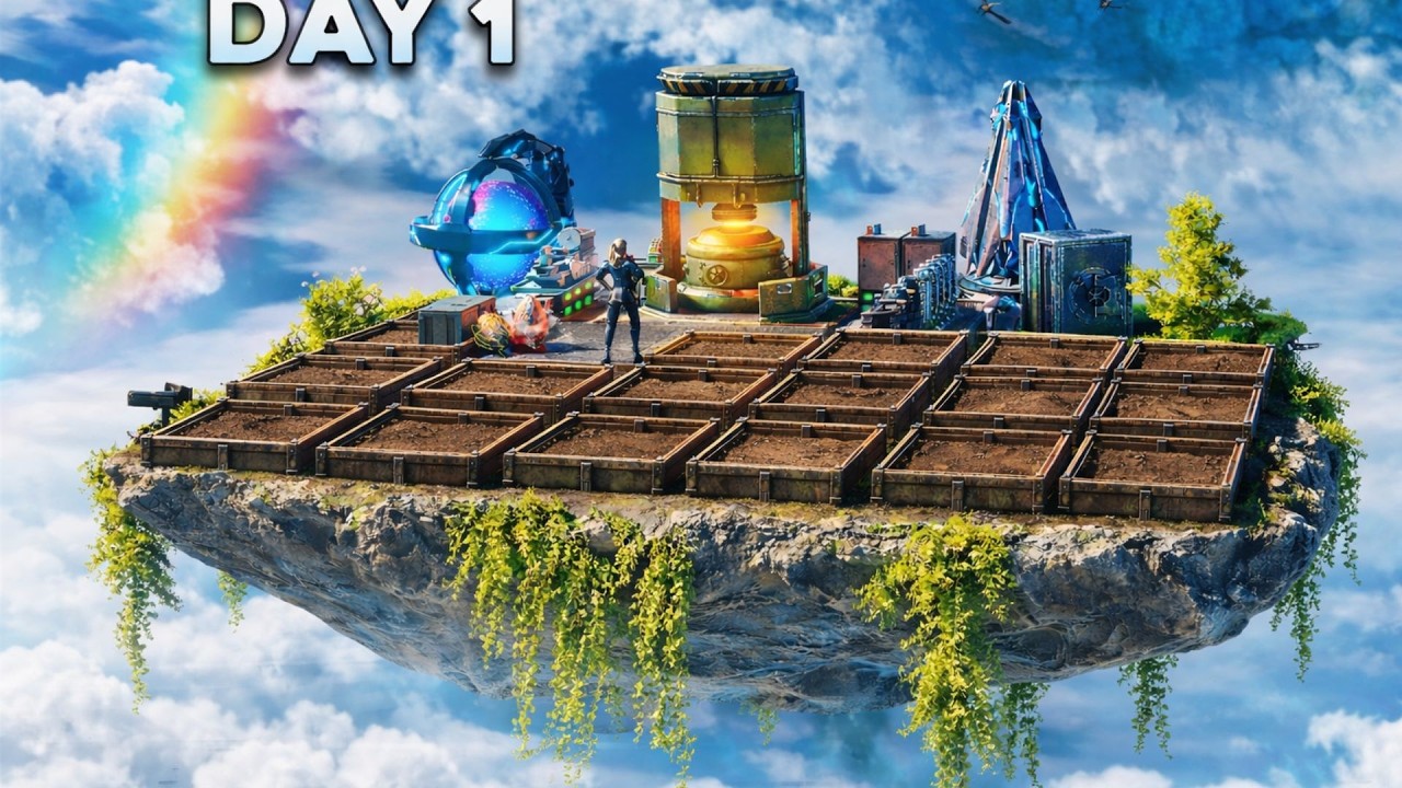 Como Construi la mejor Base Flotante de ARK PVP - INX SOLO