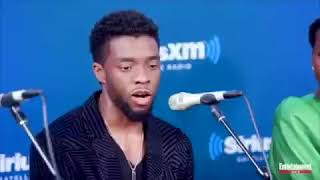 Chadwick boseman emotional interview about a kid with terminal cancer while he was battling one too.