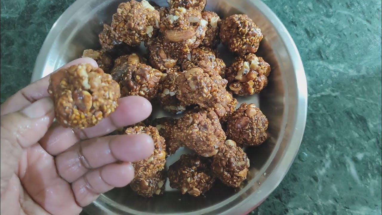 तिल गुड़ और सूखे मेवे के लड्डू बहुत आसान टेस्टी और सेहतमंद Sesame jaggery and dry fruit laddus 